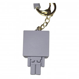 Detská kľúčenka Minecraft Skeleton s pútkom a karabínou