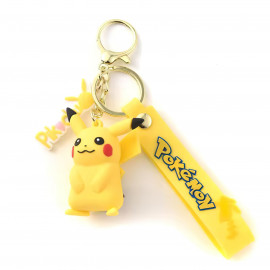 Detská kľúčenka Pokémon Pikachu s pútkom a karabínou