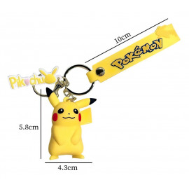 Detská kľúčenka Pokémon Pikachu s pútkom a karabínou
