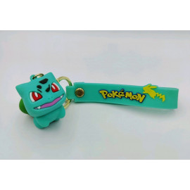 Detská kľúčenka Pokémon Bulbasaur s pútkom a karabínou