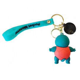 Detská kľúčenka Pokémon Squirtle s pútkom a karabínou