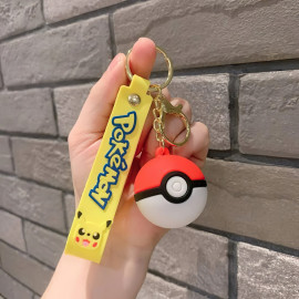 Detská kľúčenka Pokémon Pokébal s pútkom a karabínou