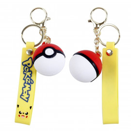 Detská kľúčenka Pokémon Pokébal s pútkom a karabínou