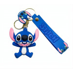 Detská kľúčenka Lilo a Stitch modrý s pútkom a karabínou
