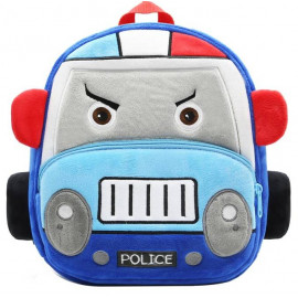 Detský batoh Plyšové auto Polícia Detský batoh Plyšové auto Polícia