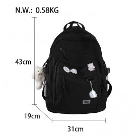 Školský batoh Medvedík čierny