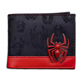 Peňaženka Spiderman s 3D kovovým znakom Embossed Peňaženka Spiderman s 3D kovovým znakom Embossed