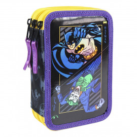Školský peračník trojposchodový s náplňou Batman