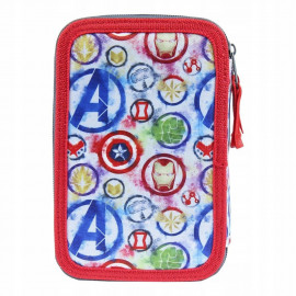 Školský peračník trojposchodový s náplňou Avengers