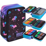 Školský peračník trojposchodový s náplňou Jednorožec Školský peračník trojposchodový s náplňou Jednorožec