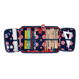 Školský peračník rozkladací s náplňou Kapitán Amerika