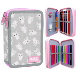 Školský peračník dvojposchodový s náplňou Mačičky