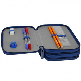 Školský peračník trojposchodový s náplňou HOT WHEELS