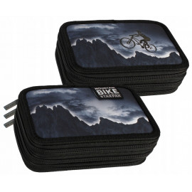 Školský peračník trojposchodový s náplňou Bike