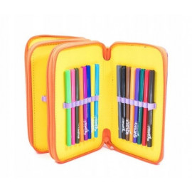 Školský peračník trojposchodový s náplňou Super Zings