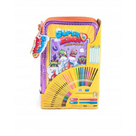 Školský peračník trojposchodový s náplňou Super Zings