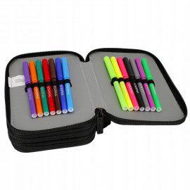 Školský peračník trojposchodový s náplňou Minecraft Pixel