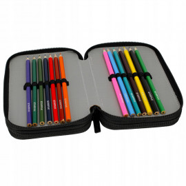 Školský peračník trojposchodový s náplňou Minecraft Pixel