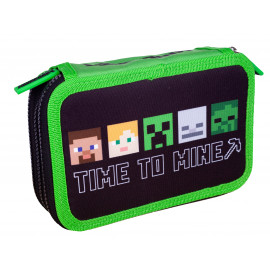 Školský peračník trojposchodový Minecraft Time to mine Školský peračník trojposchodový Minecraft Time to mine