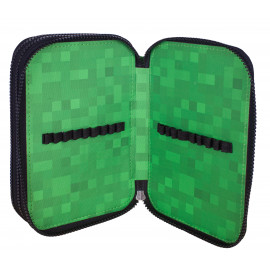 Školský peračník trojposchodový Minecraft Time to mine