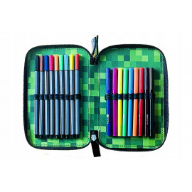 Školský peračník trojposchodový s náplňou Minecraft Pixel Školský peračník trojposchodový s náplňou Minecraft Pixel