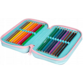 Školský peračník trojposchodový s náplňou Jednorožec s dúhou