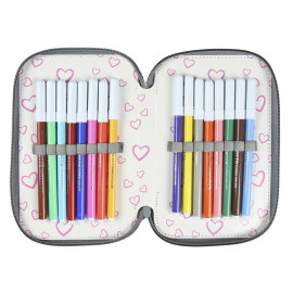 Školský peračník trojposchodový s náplňou Minnie