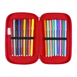 Školský peračník trojposchodový s náplňou Myška Minnie 