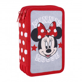 Školský peračník trojposchodový s náplňou Myška Minnie 