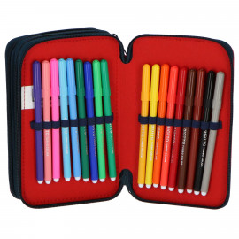 Školský peračník trojposchodový s náplňou Spiderman Školský peračník trojposchodový s náplňou Spiderman