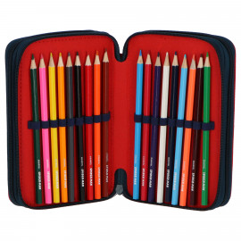 Školský peračník trojposchodový s náplňou Spiderman Školský peračník trojposchodový s náplňou Spiderman