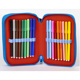 Školský peračník trojposchodový s náplňou Neporaziteľný Spiderman