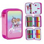 Školský peračník trojposchodový s náplňou Sky Unicorn