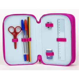 Školský peračník trojposchodový s náplňou Sky Unicorn