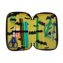 Školský peračník trojposchodový s náplňou Batman