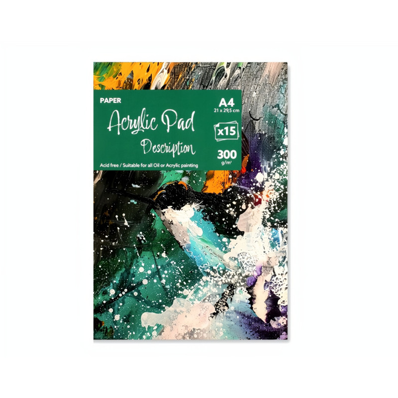 Maliarsky akrylový blok ART PAD - 300g 15listov A4