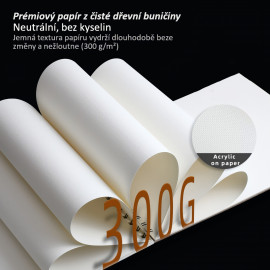 Maliarsky akrylový blok ART PAD - 300g 15listov A4