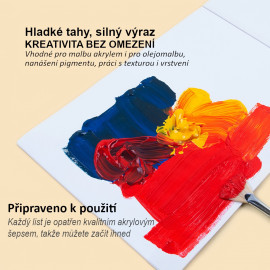 Maliarsky akrylový blok ART PAD - 300g 15listov A4