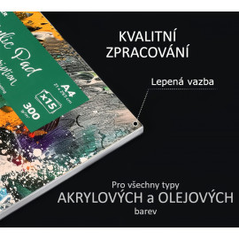 Maliarsky akrylový blok ART PAD - 300g 15listov A4