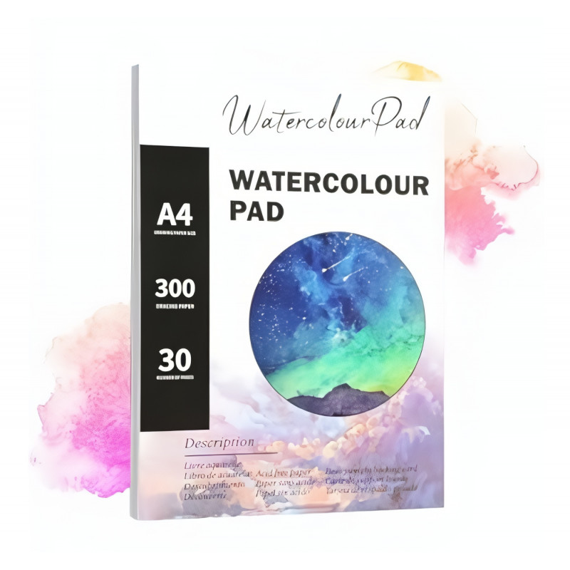 Maliarsky akvarelový blok Aqua - 180g 24 listov A4