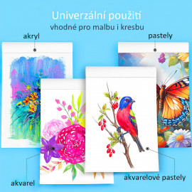 Maliarsky akvarelový blok Aqua - 180g 24 listov A4