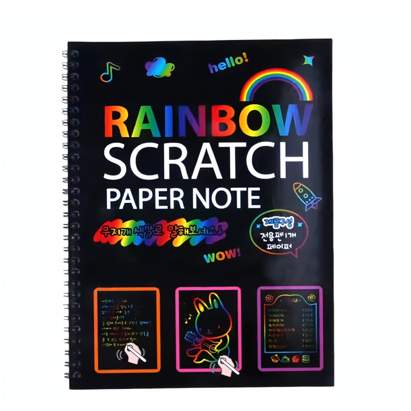 Vyškrabávací blok Scratch art 10 listov C5