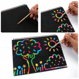 Vyškrabávací blok Scratch art 10 listov C5