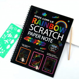 Vyškrabávací blok Scratch art 10 listov C5