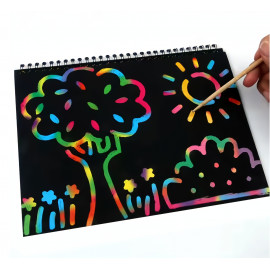 Vyškrabávací blok Scratch art 10 listov C5