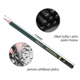 Sada umeleckých ceruziek, grafitov a uhlov 18ks