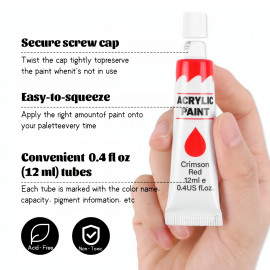 Veľká maliarska sada Akrylové farby s plátnami a doplnkami 36ks