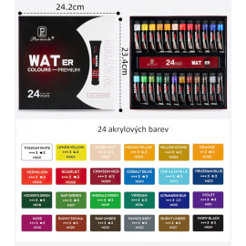 Maxi detská maliarska sada Akrylové farby so zásterou a doplnkami 49ks