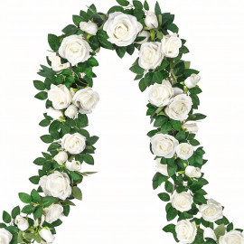 Svadobná dekorácia Kvetinový behúň Rose dream 200cm 2ks