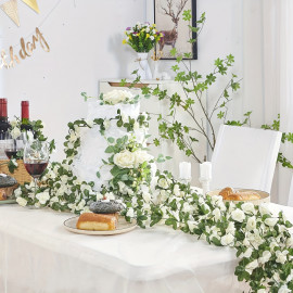 Svadobná dekorácia Kvetinový behúň Sweet deco 250cm 2ks
